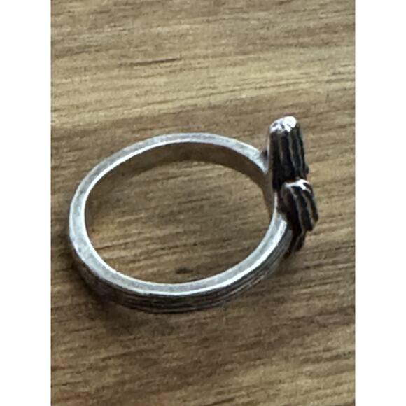 James Avery RETIRED Sterling Silver and Bronze Cactus Blossom Ring Size 5.5 - Picture 5 of 8